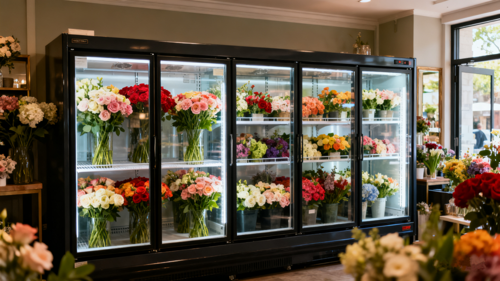 Floral Dispaly Refrigerator