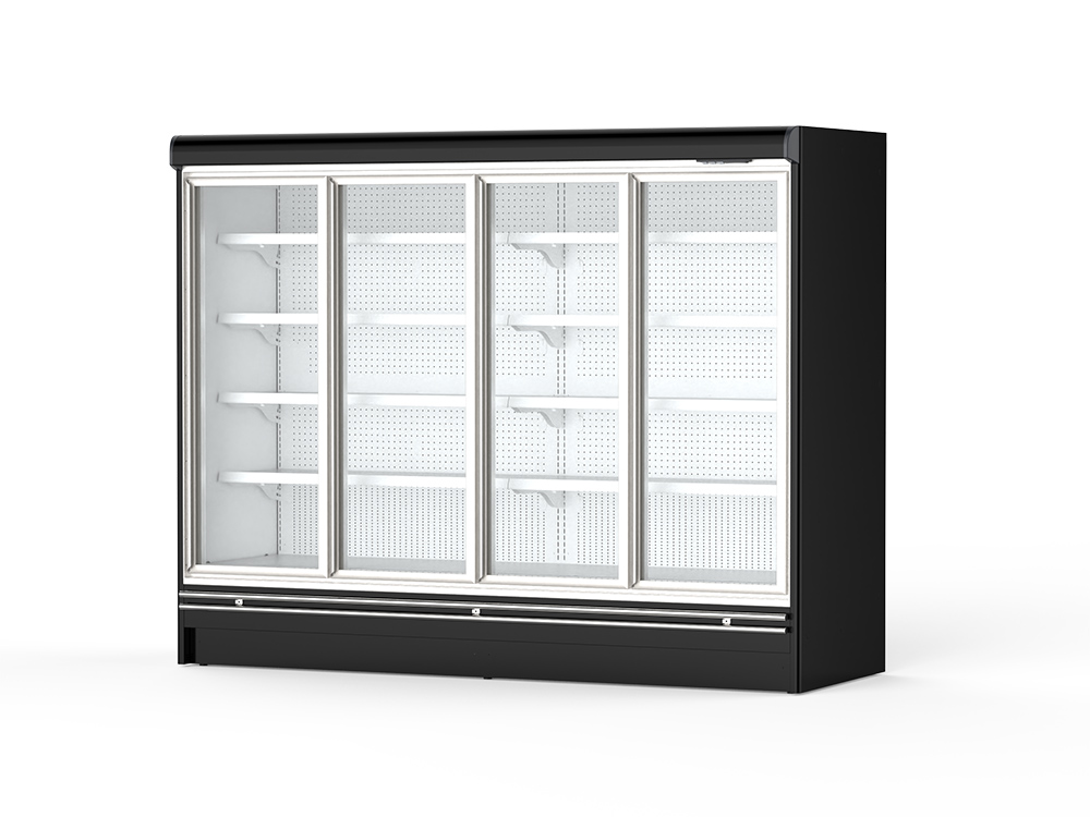 Glass-Door Upright Fridge
